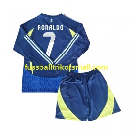 Fußballtrikots Al Nassr Cristiano Ronaldo 7 Kinder 2024-2025 Langarm Auswärts-trikot kaufen